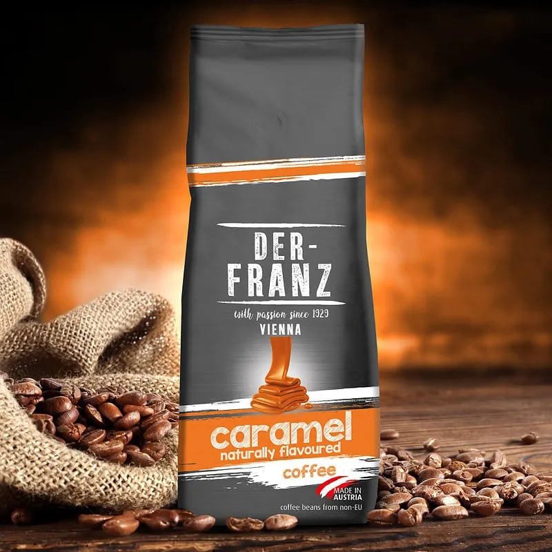 Der-Franz Cafea Boabe Aroma Caramel 500gr - imagine 4