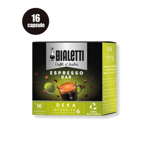 Cutie 16 Capsule Bialetti Espresso Deka decofeinizat