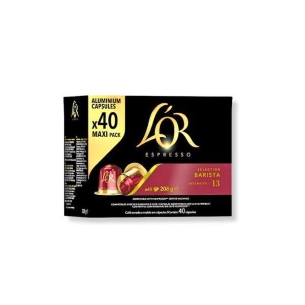 Imagine 40 Capsule L’Or Espresso Barista – Compatibile Nespresso, espresso intens și corpolent