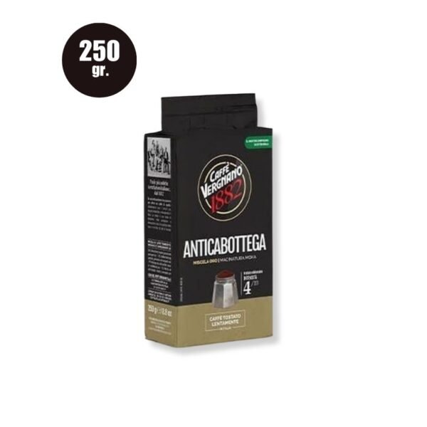Imagine Cafea Măcinată Caffe Vergnano Antica Bottega 250gr, specială pentru moka