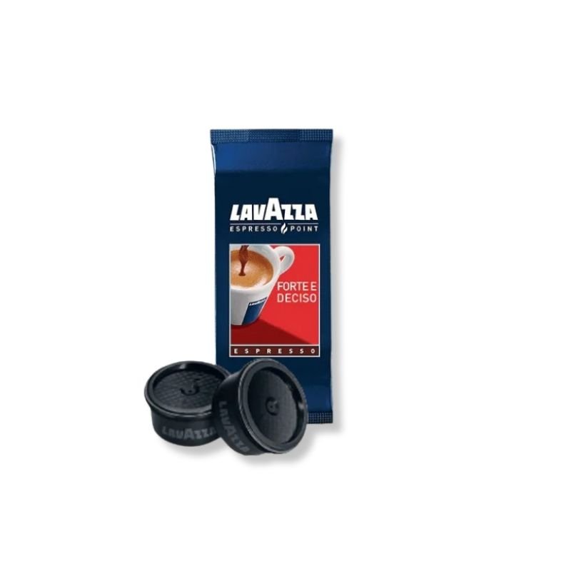 Imagine cu 100 Capsule Lavazza Espresso Point Forte e Deciso, cafea intensă cu note de cacao