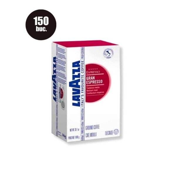 Imagine cu 150 Paduri Lavazza Gran Espresso – Compatibile ESE44, espresso cu arome intense și cremă densă