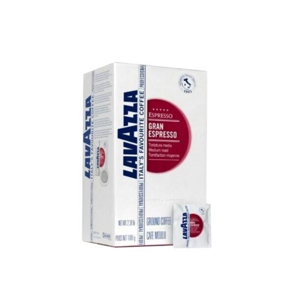 Imagine cu 150 Paduri Lavazza Gran Espresso – Compatibile ESE44, espresso cu arome intense și cremă densă