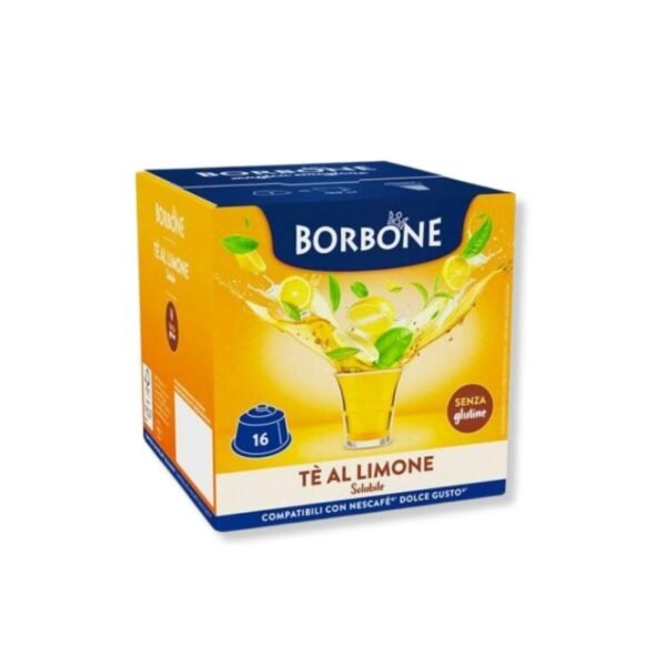 Imagine cu 16 Capsule Borbone Ceai Lămâie – Compatibile Dolce Gusto, băutură caldă aromată
