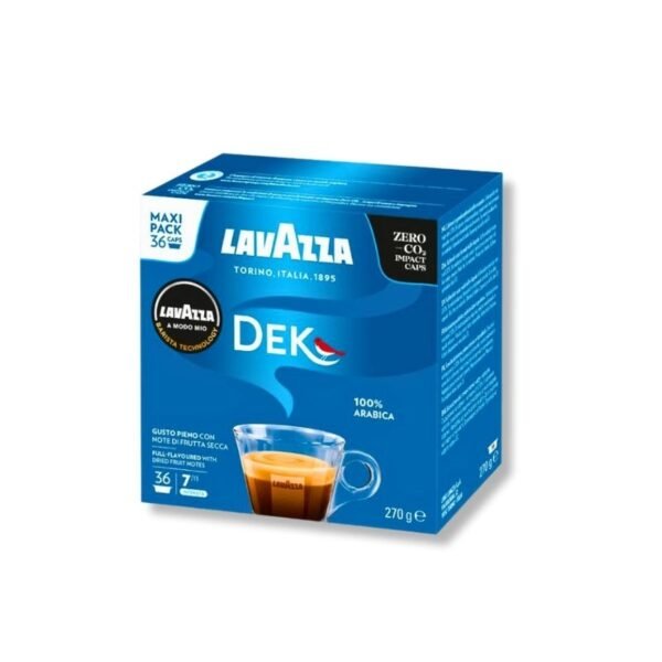 Imagine cu 36 Capsule Lavazza A Modo Mio – Espresso Dek, cafea decofeinizată