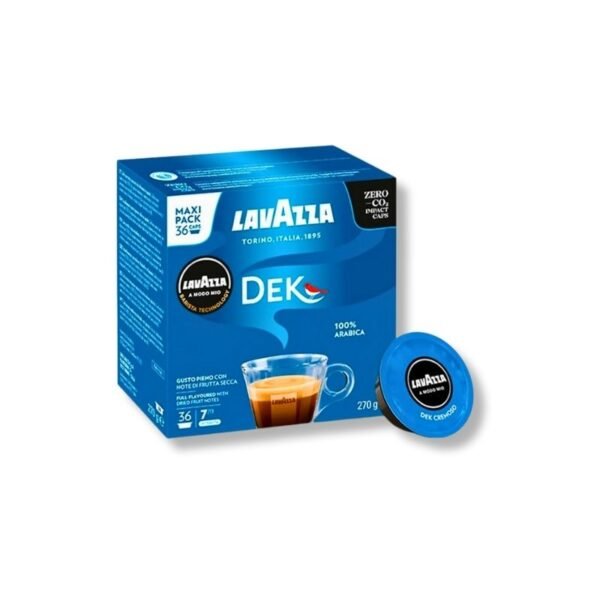 Imagine cu 36 Capsule Lavazza A Modo Mio – Espresso Dek, cafea decofeinizată
