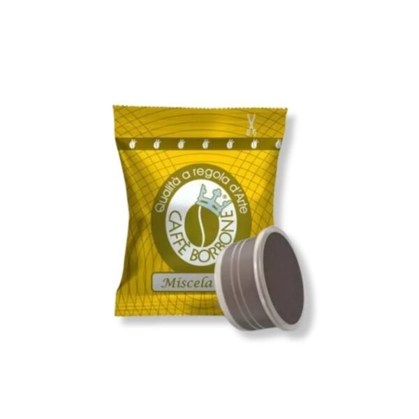 Imagine cu 50 Capsule Borbone Espresso Miscela Oro – Compatibile Espresso Point, espresso clasic napolitan