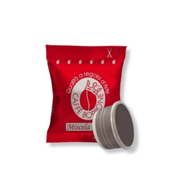 Imagine cu 50 Capsule Borbone Espresso Miscela Rossa – Compatibile Espresso Point, cafea intensă și robustă