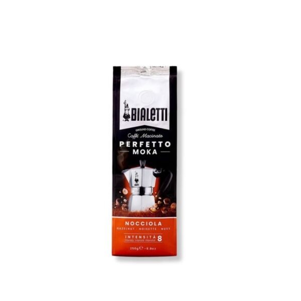 Imagine cu Cafea Măcinată Bialetti Perfetto Moka Nocciola 250g, cu aromă de nucă prăjită