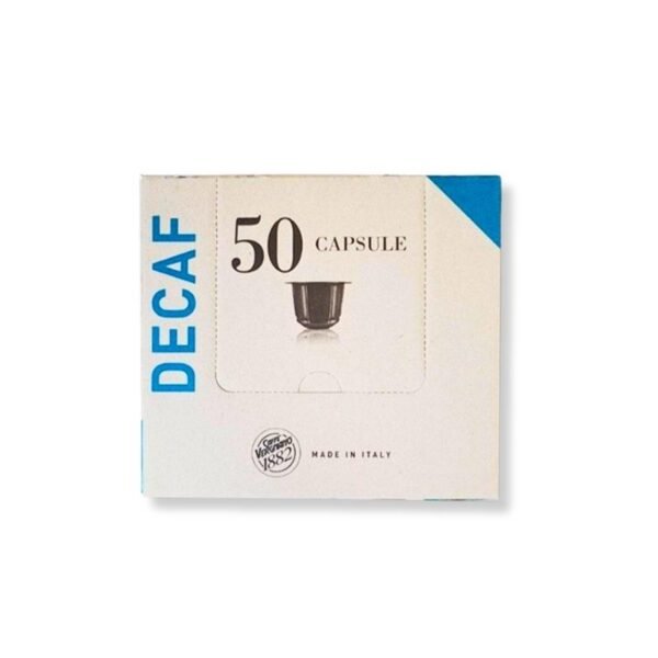 Imagine produs 50 Capsule Caffe Vergnano Espresso Decaf – Compatibile Nespresso, cafea fără cofeină