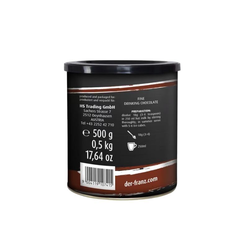 Pungă cu 500g de Ciocolată Fină de Băut cu 26% conținut de cacao.